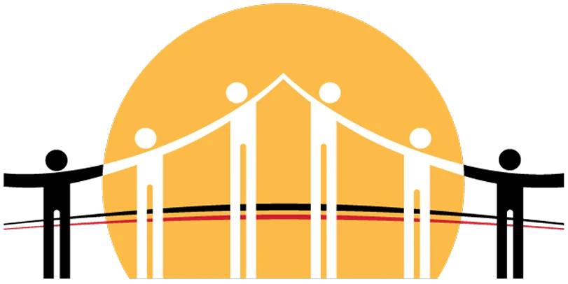 LifeWorks for Autism logo with yellow sun and people holding hands creating a bridge