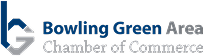 Blue and Grey logo for Bowling Green Area Chamber of Commerce